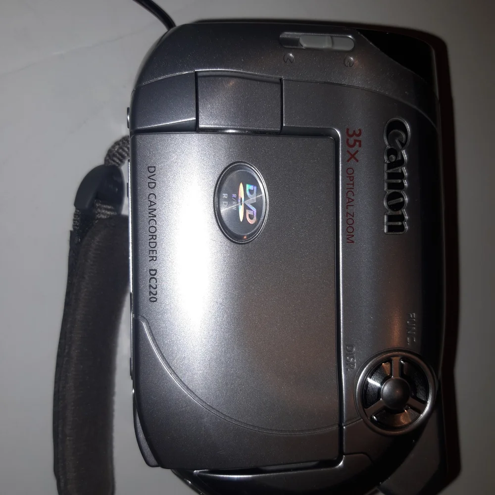 Canon Silver Camcorder with Accessories